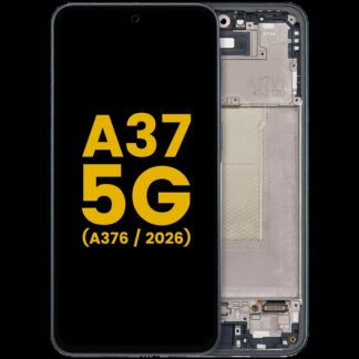 OLED Display mit Rahmen für Samsung Galaxy A37 5G (A376 / 2026) (professionell aufgearbeitet) (Graygreen)