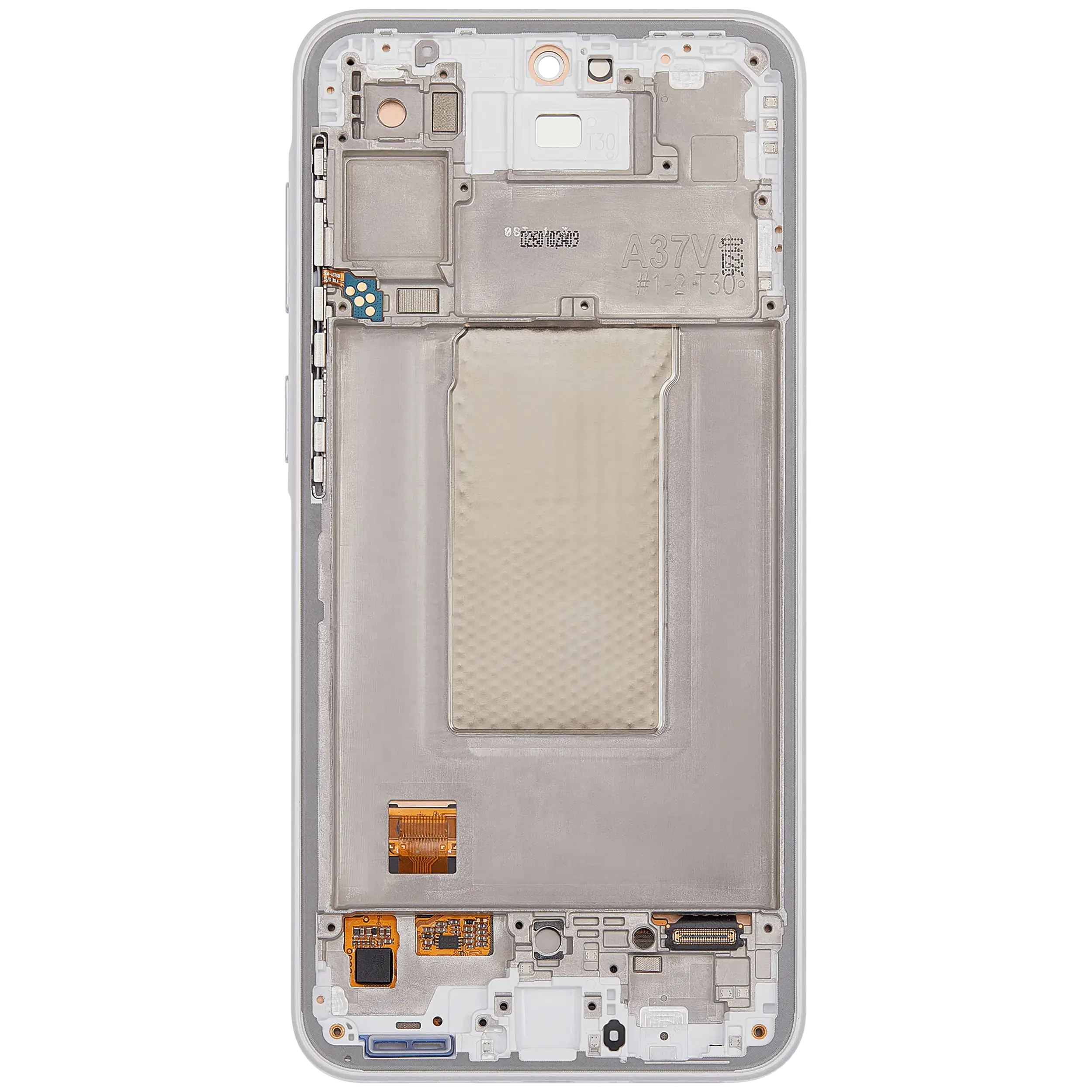 OLED Display mit Rahmen für Samsung Galaxy A37 5G (A376 / 2026) (professionell aufgearbeitet) (White (Weiß)) – Bild 4