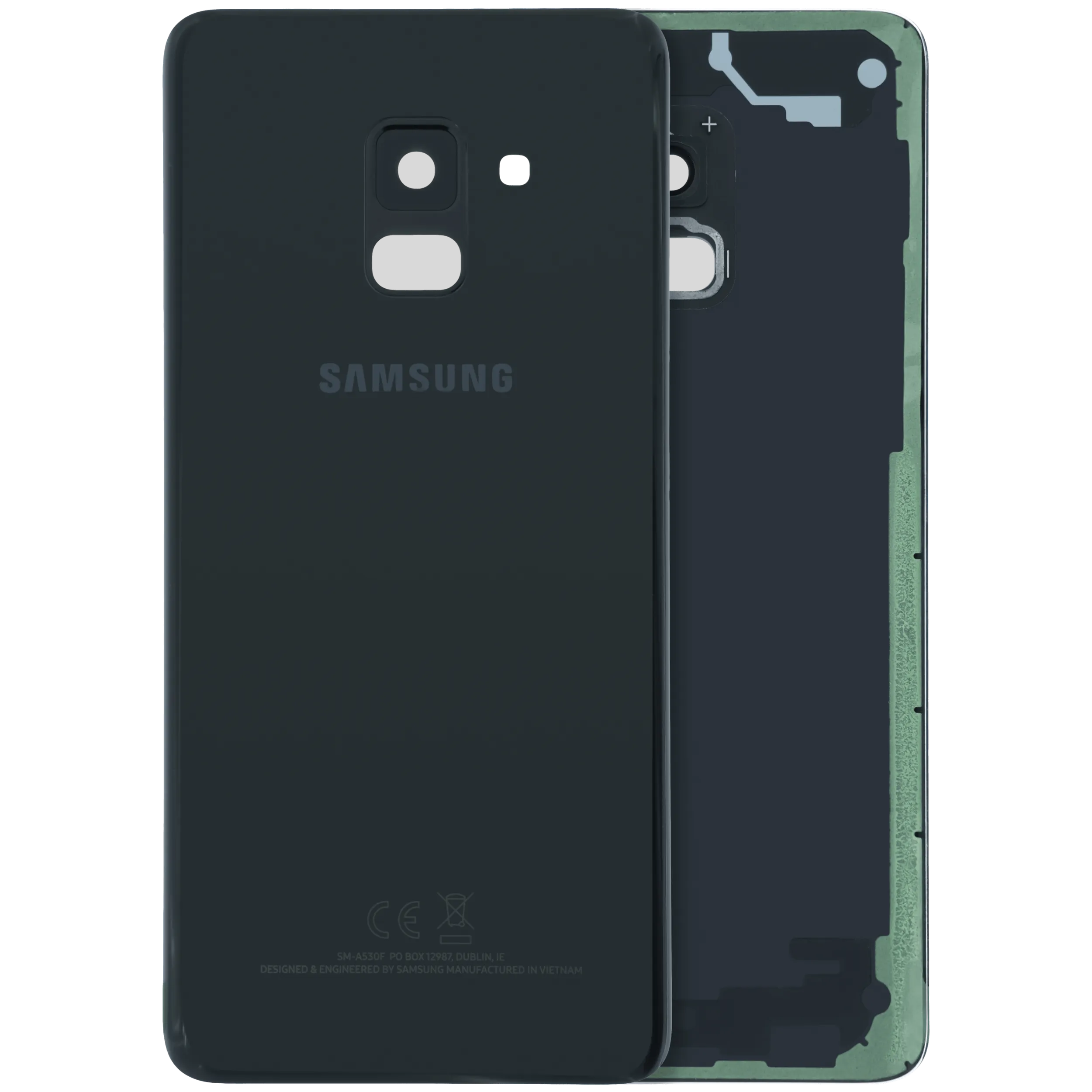 Rückdeckel für Samsung Galaxy A8 (A530 / 2018) (Service Pack) (Black (Schwarz)) – Bild 5