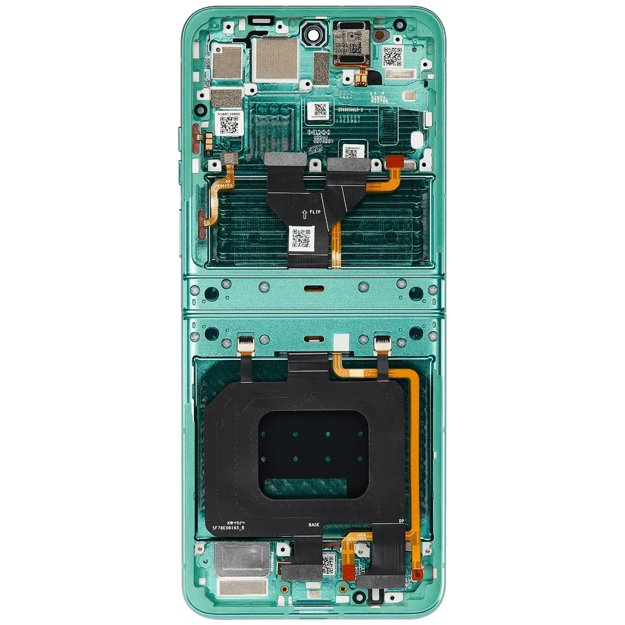 OLED Display mit Rahmen für Motorola Razr 2025 / Razr 60 (XT2553 / 2025) (professionell aufgearbeitet) (Spring Bud) – Bild 4