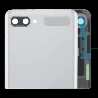 Outer OLED Display mit Rahmen für Samsung Galaxy Z Flip 4G (F700) / Z Flip 5G (F707) (Service Pack) (Mystic White)