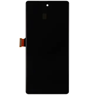 OLED Display mit Rahmen (mit Fingerprint Sensor) für Google Pixel 6A (professionell aufgearbeitet)