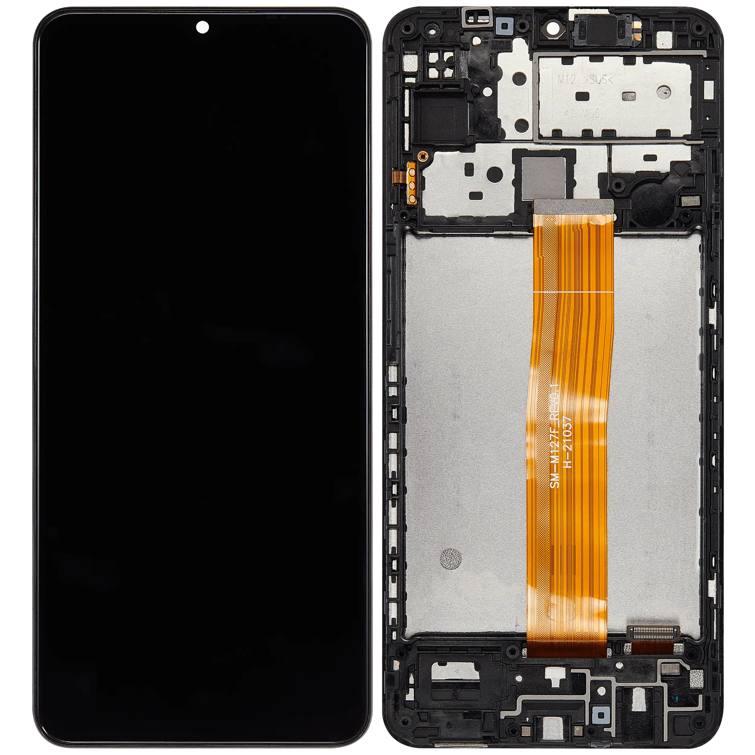 LCD Display mit Rahmen für Samsung Galaxy M12 (M127 / 2020) (Aftermarket Plus) – Bild 2