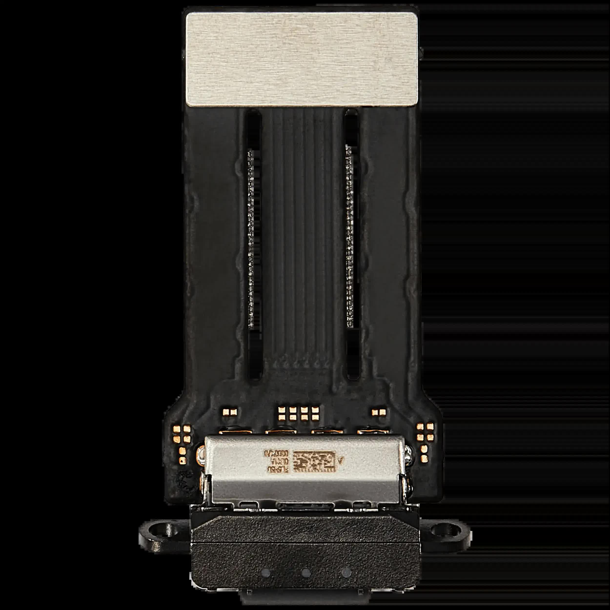Ladebuchse Flexkabel für iPad Mini 7 (2024) (WiFi / Cellular) (Aftermarket Plus) (Space Gray)