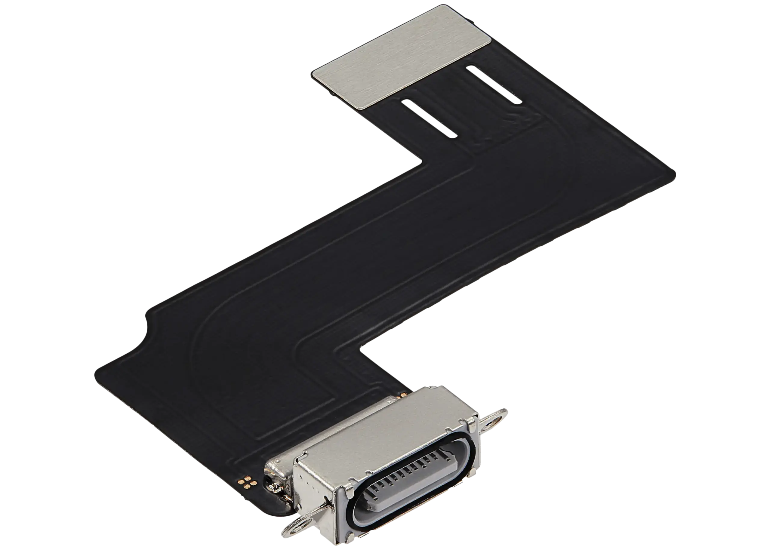 Ladebuchse Flexkabel für iPad 11 (2025) (WiFi / Cellular) (Aftermarket Plus) (Silver (Silber)) – Bild 4