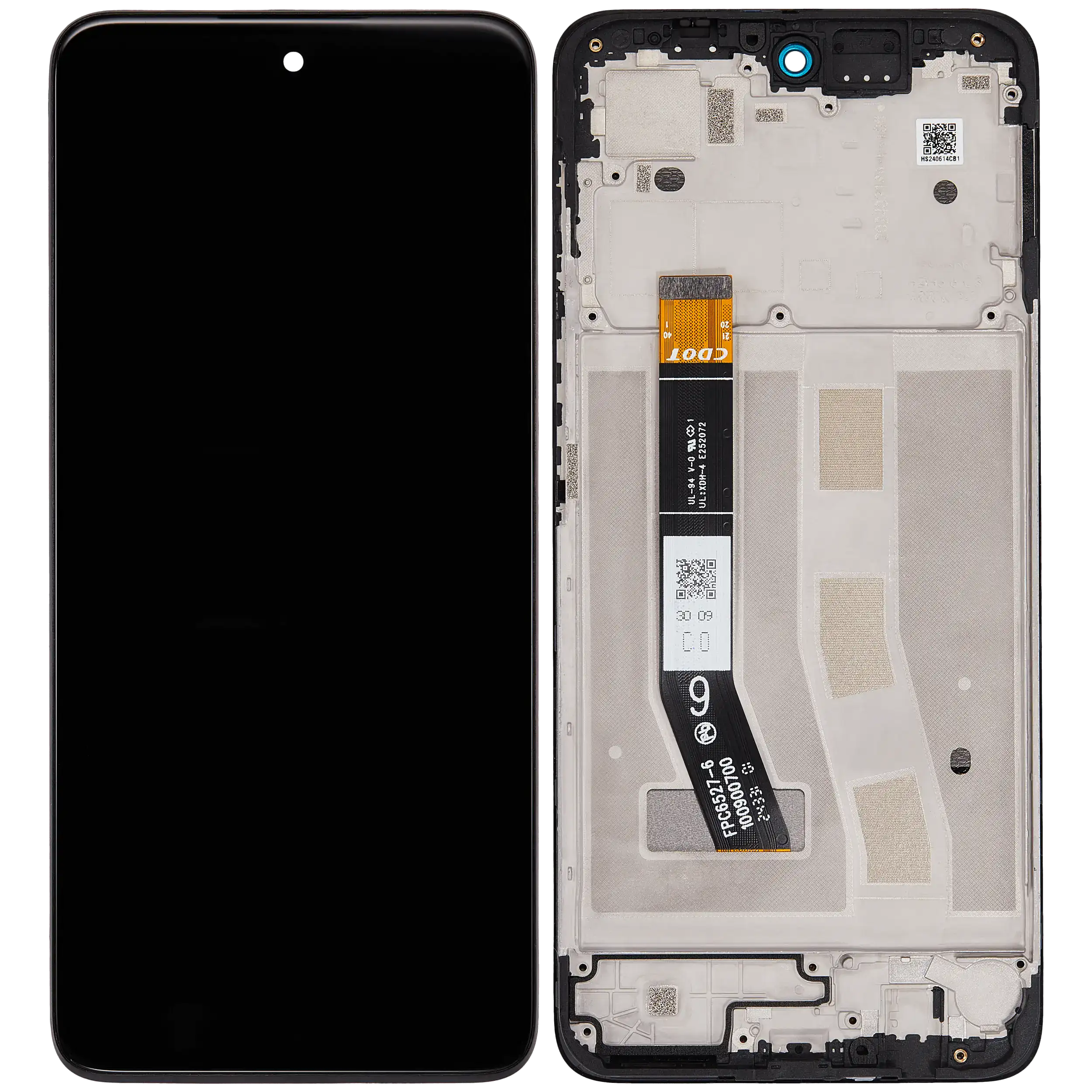 LCD Display mit Rahmen für Motorola Moto G55 5G (XT2435 / 2024) (professionell aufgearbeitet) – Bild 2
