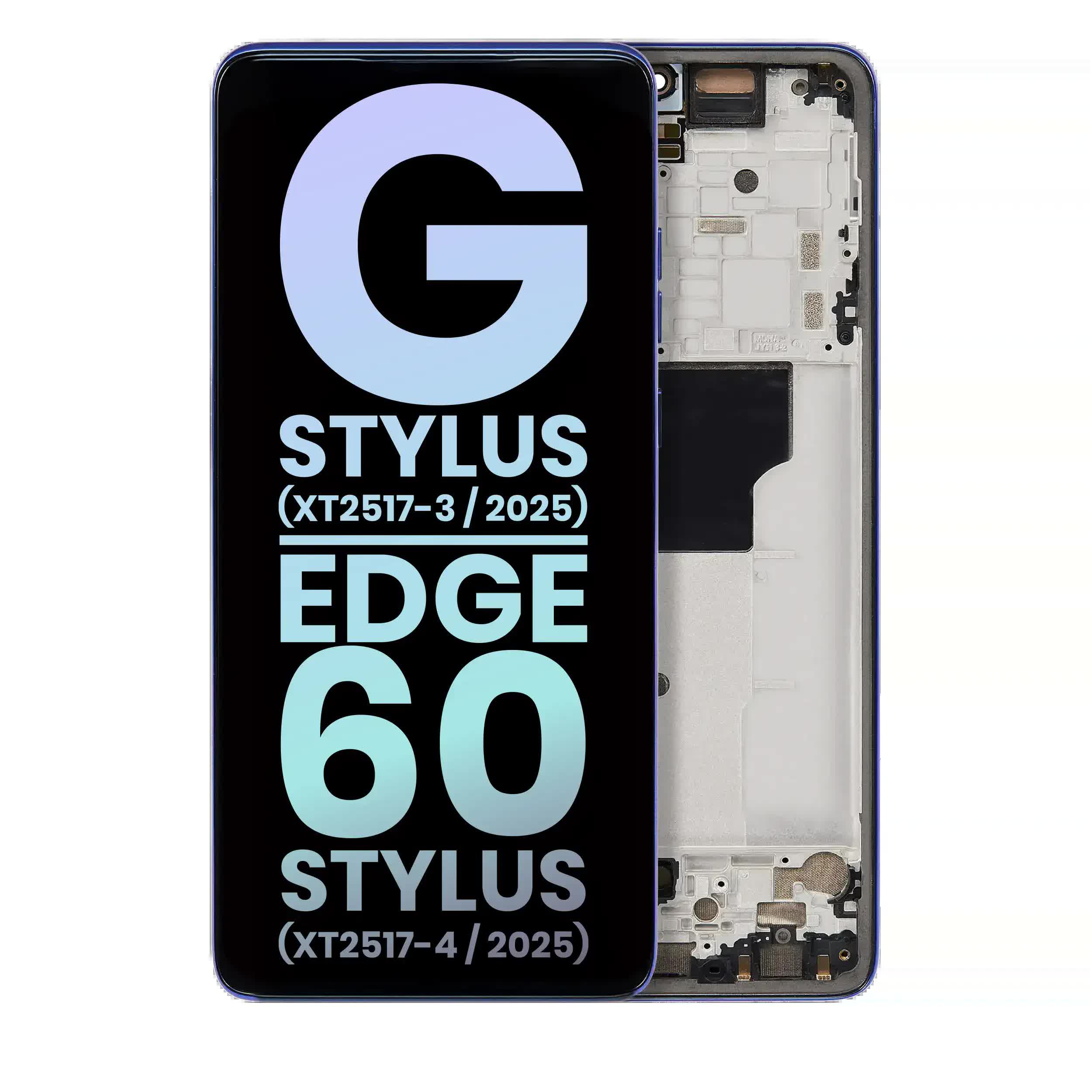 OLED Display mit Rahmen für Motorola Moto G Stylus 5G (XT2517 / 2025) (Original) (Surf the Web)
