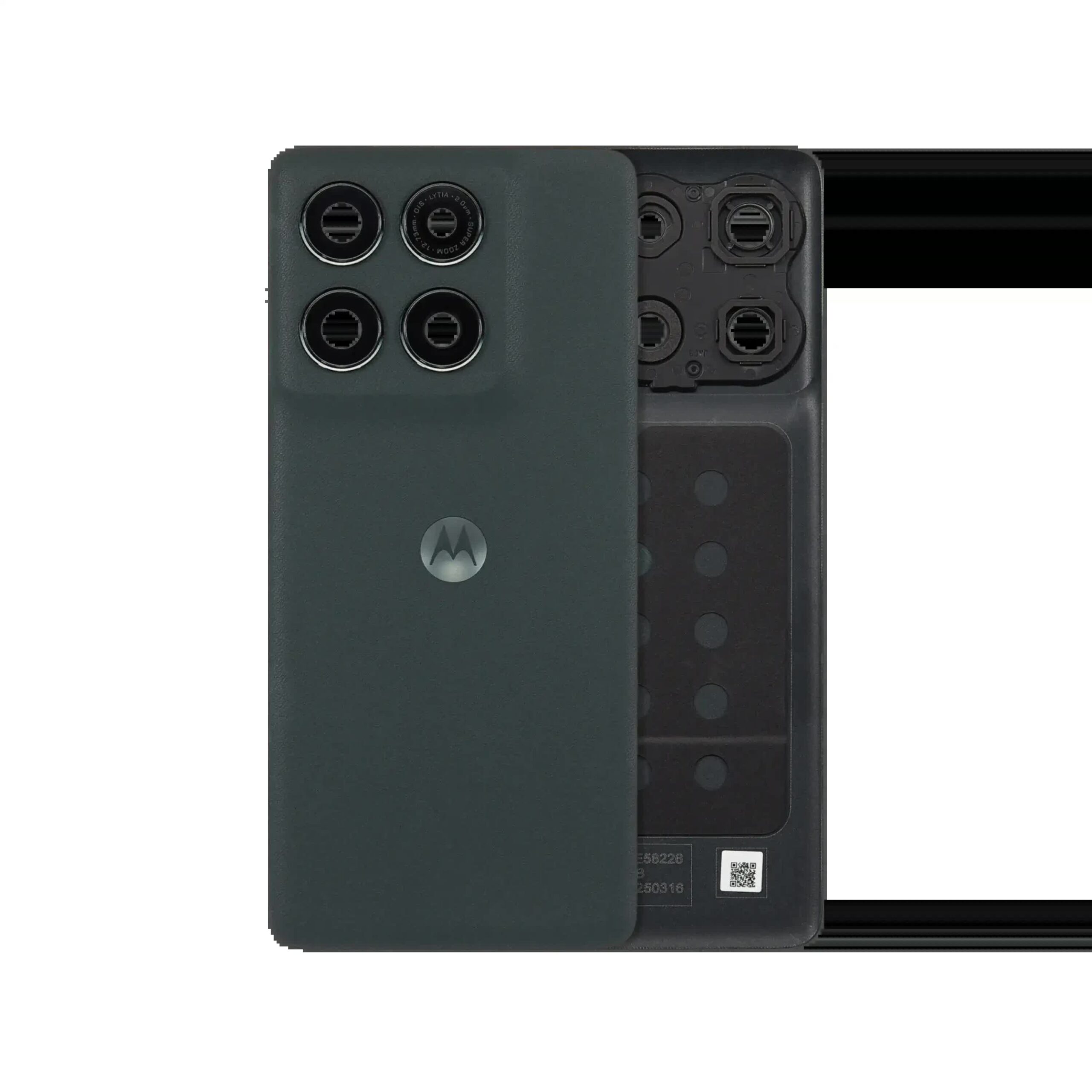 Rückdeckelglas mit Kameraglas für Motorola Moto Edge (XT2519 / 2025) (Original) (Deep Forest)
