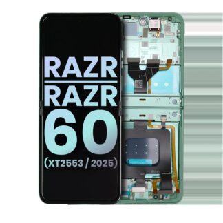 OLED Display mit Rahmen für Motorola Razr / Razr 60 (XT2553 / 2025) (Original) (Spring Bud)