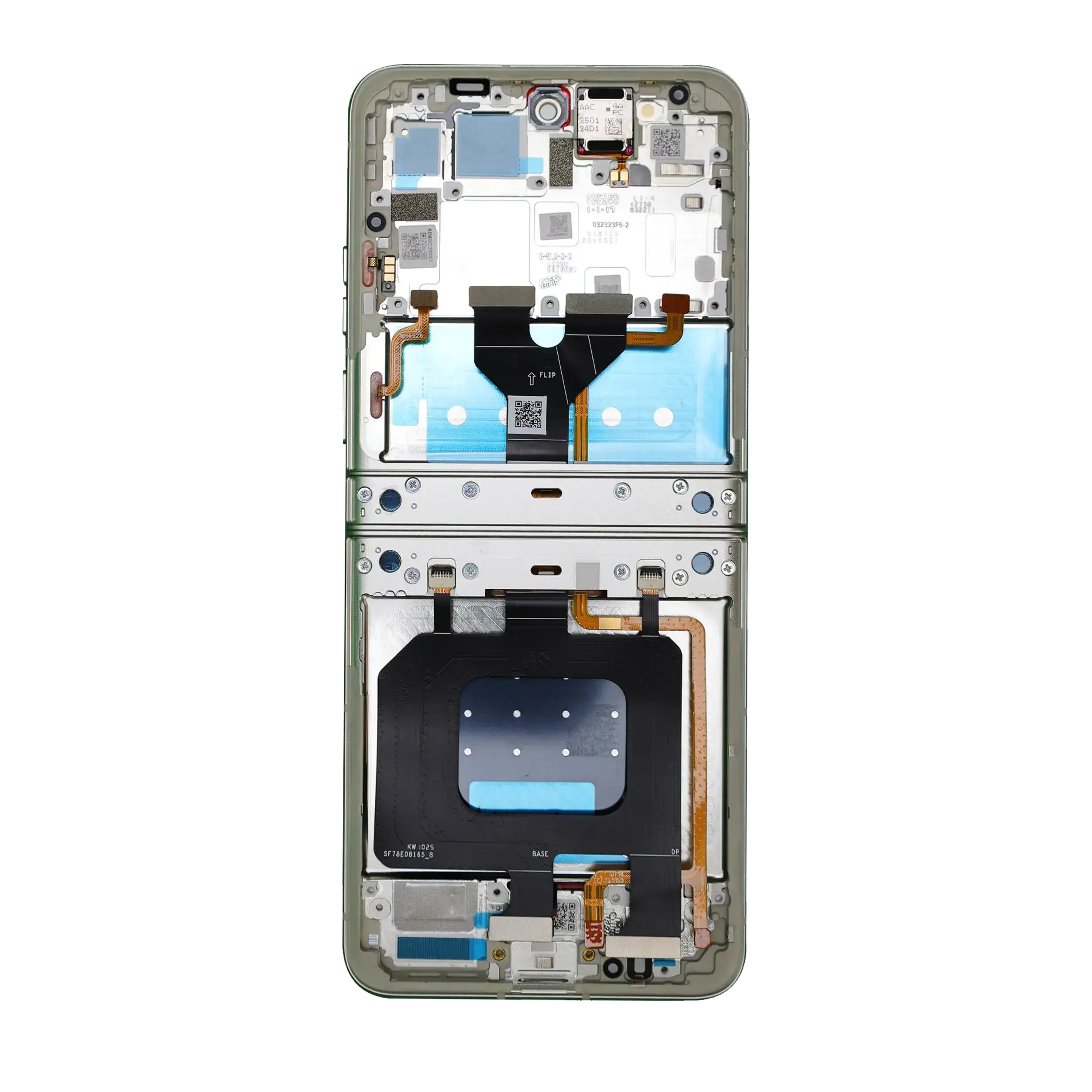 OLED Display mit Rahmen für Motorola Razr / Razr 60 (XT2553 / 2025) (Original) (Lightest Sky) – Bild 2