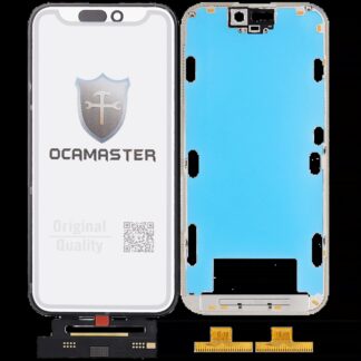 4 in 1 Short Flex (Touchscreen-Digitizer Touch mit Glas + OCA + Rahmen vormontiert) für iPhone 15 Pro (OCA Master)