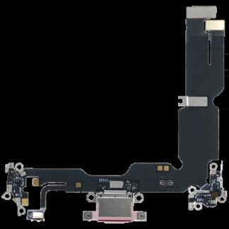 Ladebuchse Flexkabel mit Platine für iPhone 15 Plus (Original) (Pink (Rosa))