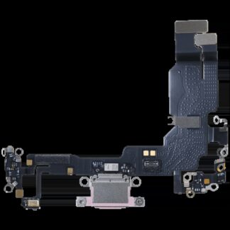 Ladebuchse Flexkabel mit Platine für iPhone 15 (Original) (Pink (Rosa))