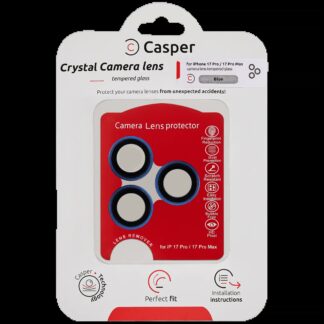 Casper Kameraglas Protector für iPhone 17 Pro / 17 Pro Max (Blue (Blau)) (Clear (Transparent))