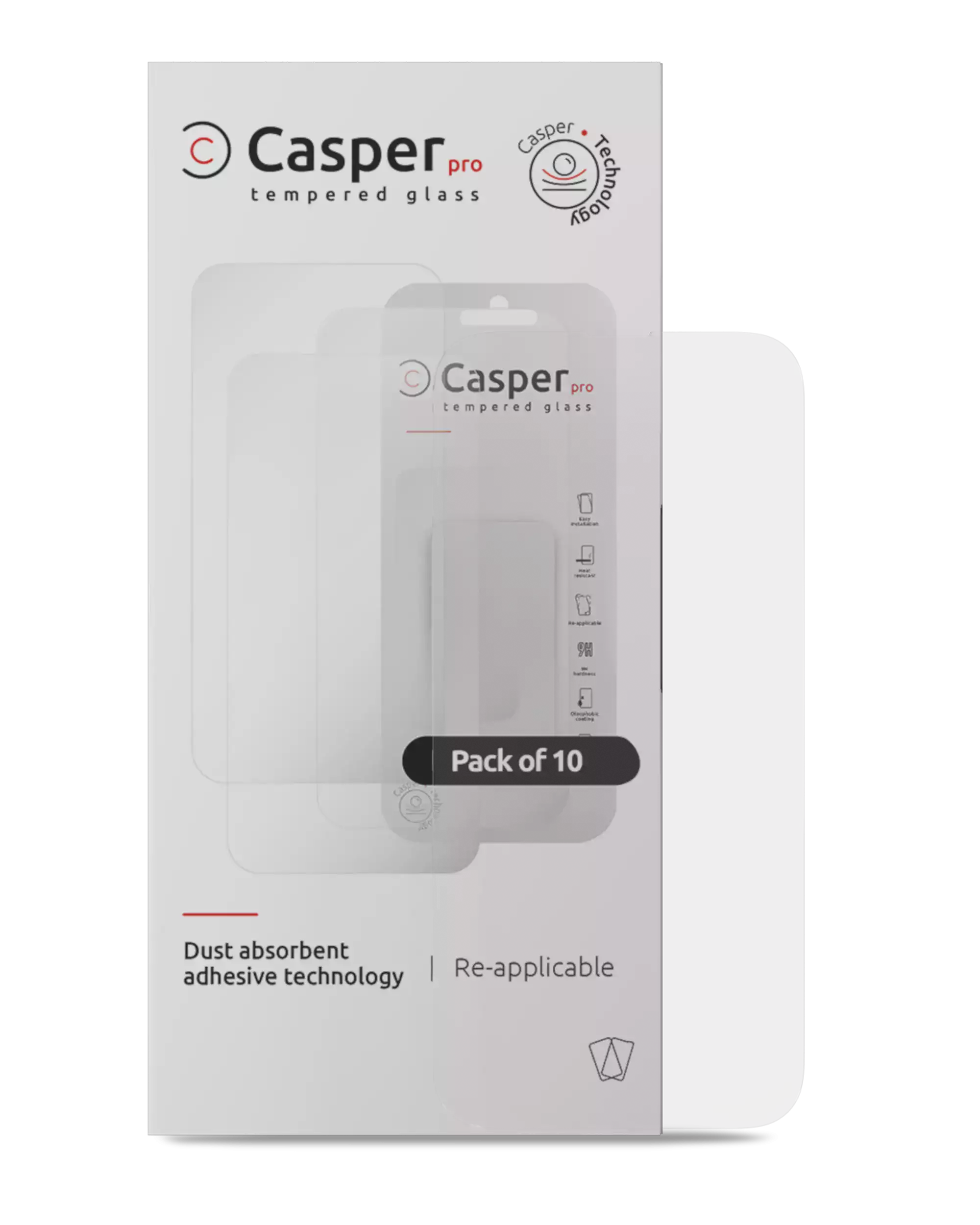 Casper Kameraglas Protector für iPhone 17 Pro / 17 Pro Max (Silver (Silber)) (Clear (Transparent)) – Bild 4