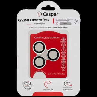 Casper Kameraglas Protector für iPhone 17 Pro / 17 Pro Max (Silver (Silber)) (Clear (Transparent))