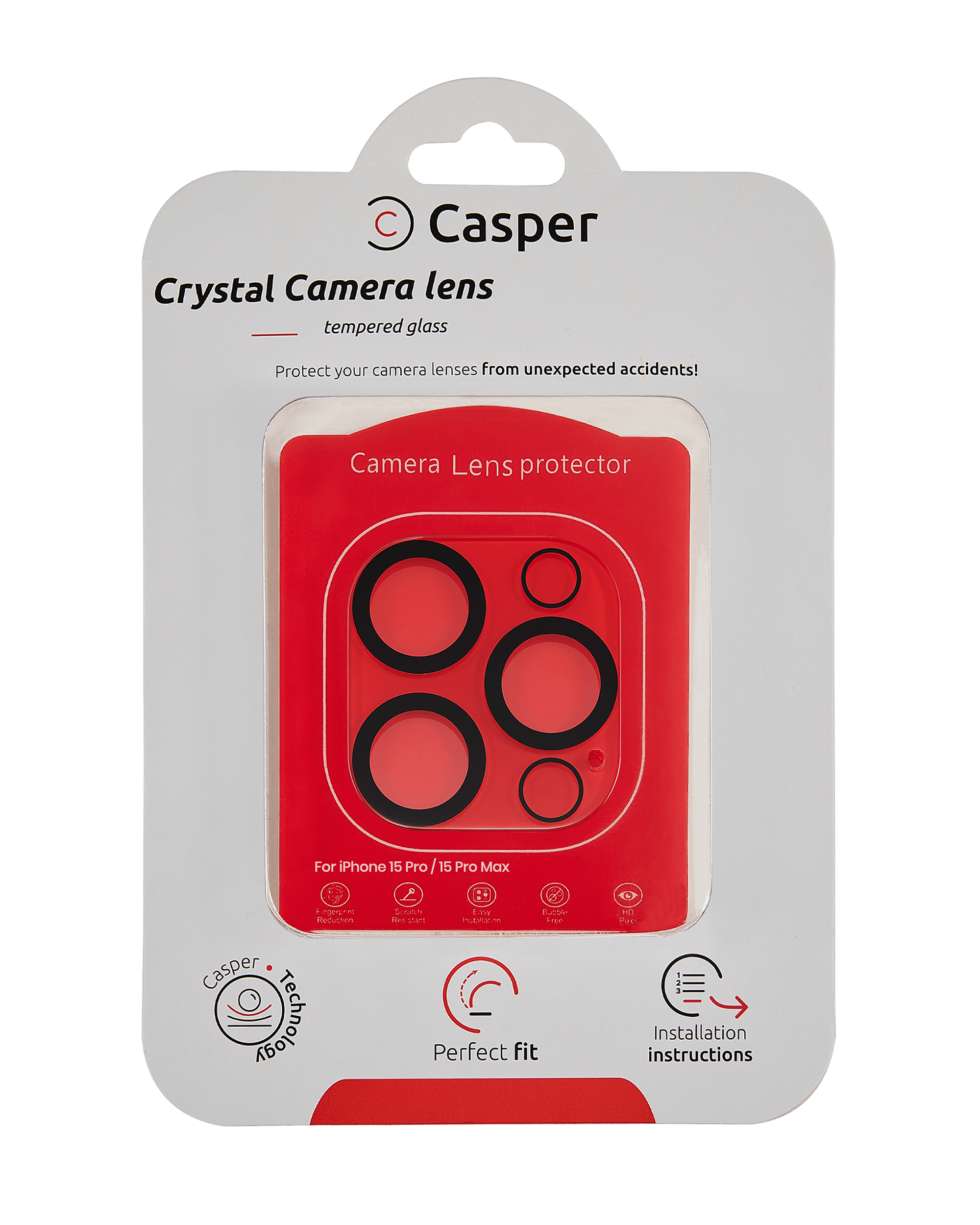 Casper Kameraglas Protector für iPhone 17 (Gray (Grau)) (Clear (Transparent)) – Bild 3