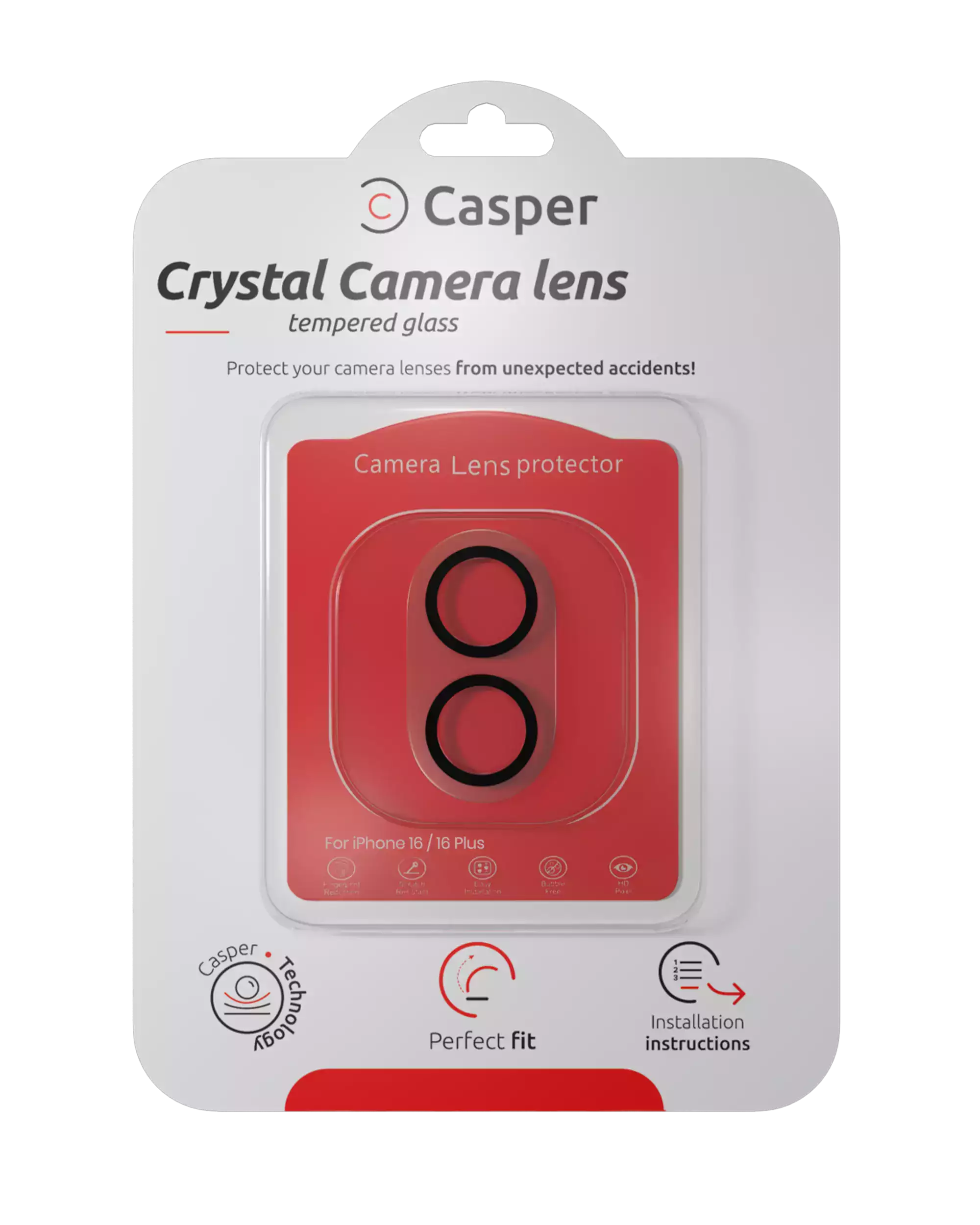 Casper Kameraglas Protector für iPhone 17 (Gray (Grau)) (Clear (Transparent)) – Bild 5