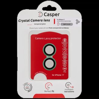 Casper Kameraglas Protector für iPhone 17 (Light Green) (Clear (Transparent))