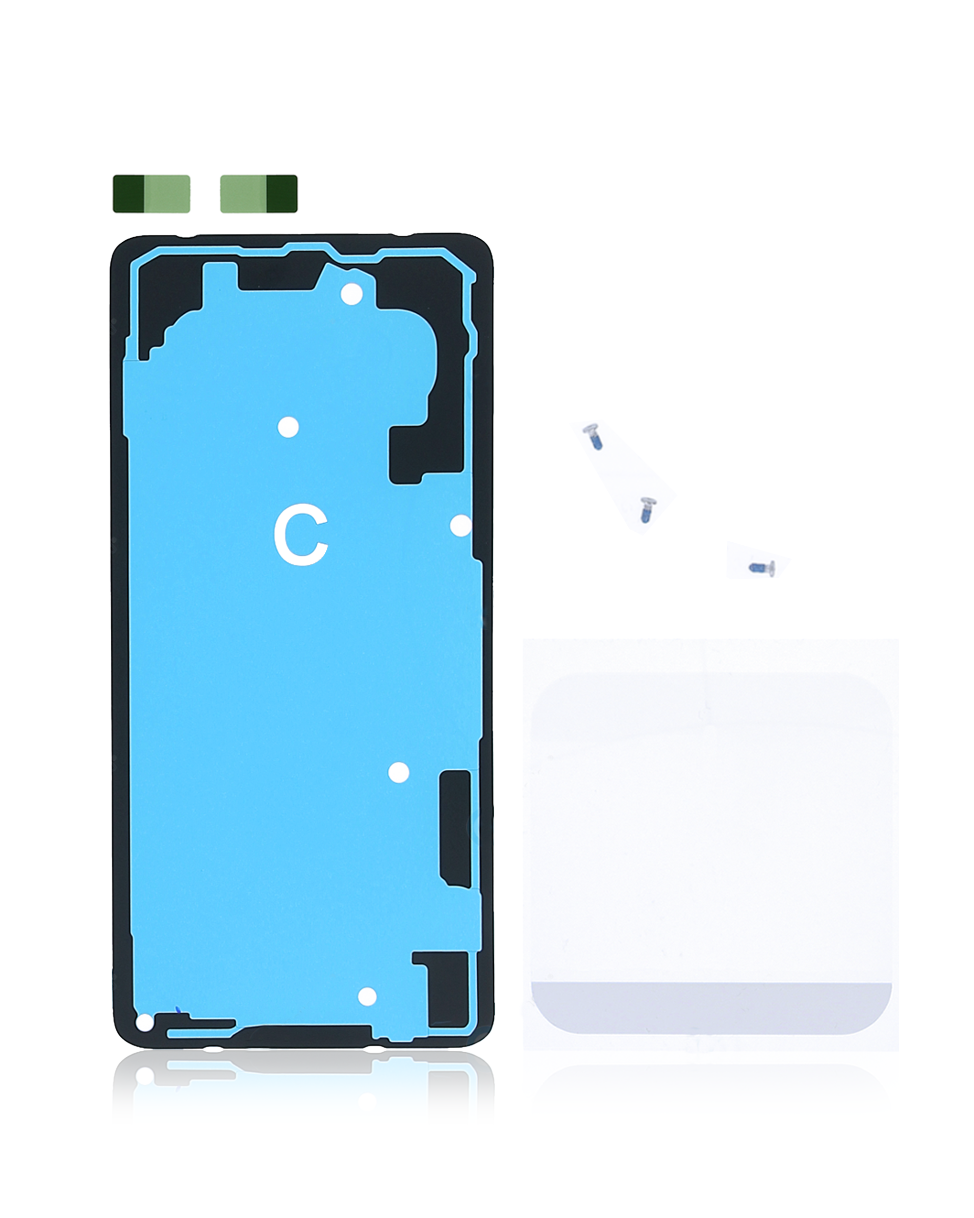 Rückdeckel Klebefolie mit Re-Work Set für Samsung Galaxy S10 Plus (Service Pack) – Bild 5