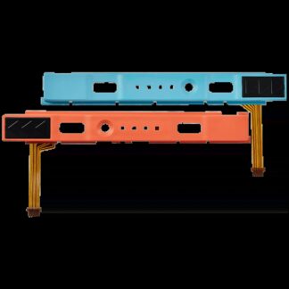 Plastic Rail (rechts+links) mit Flexkabel für Nintendo Switch 2 (Blue/ Orange)
