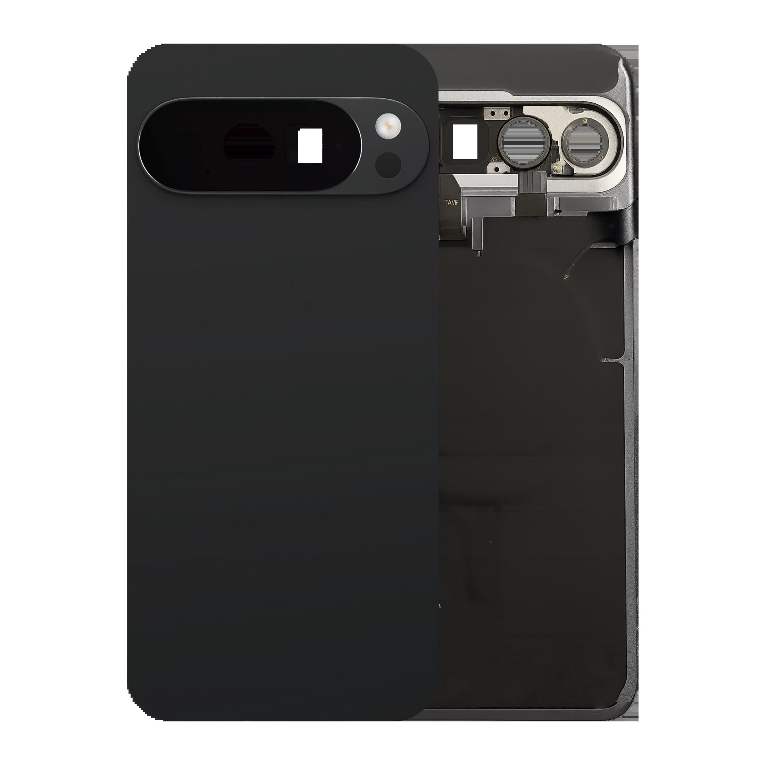 Rückdeckelglas für Google Pixel 10 Pro (Original) (Black (Schwarz))