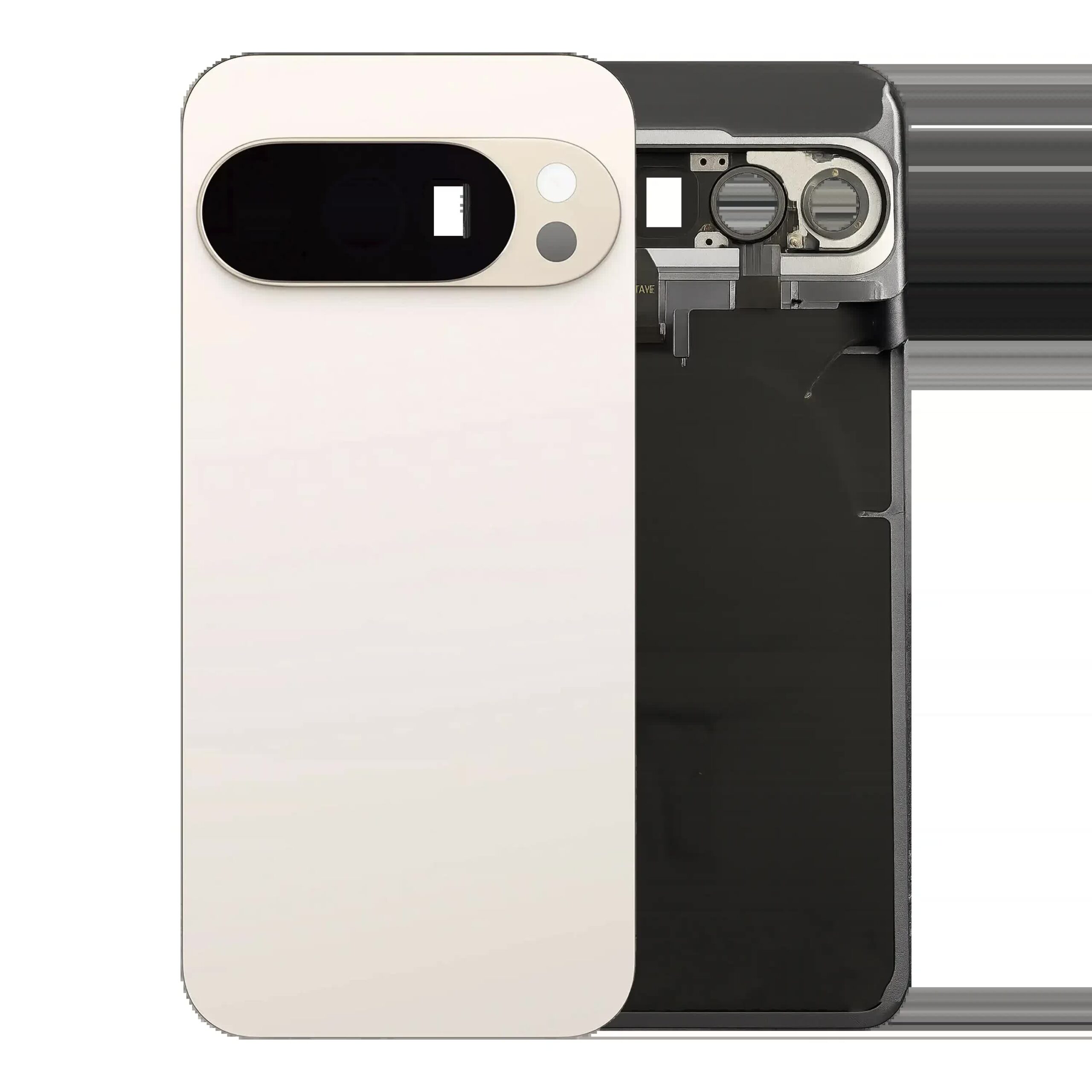 Rückdeckelglas für Google Pixel 10 Pro (Original) (White (Weiß))