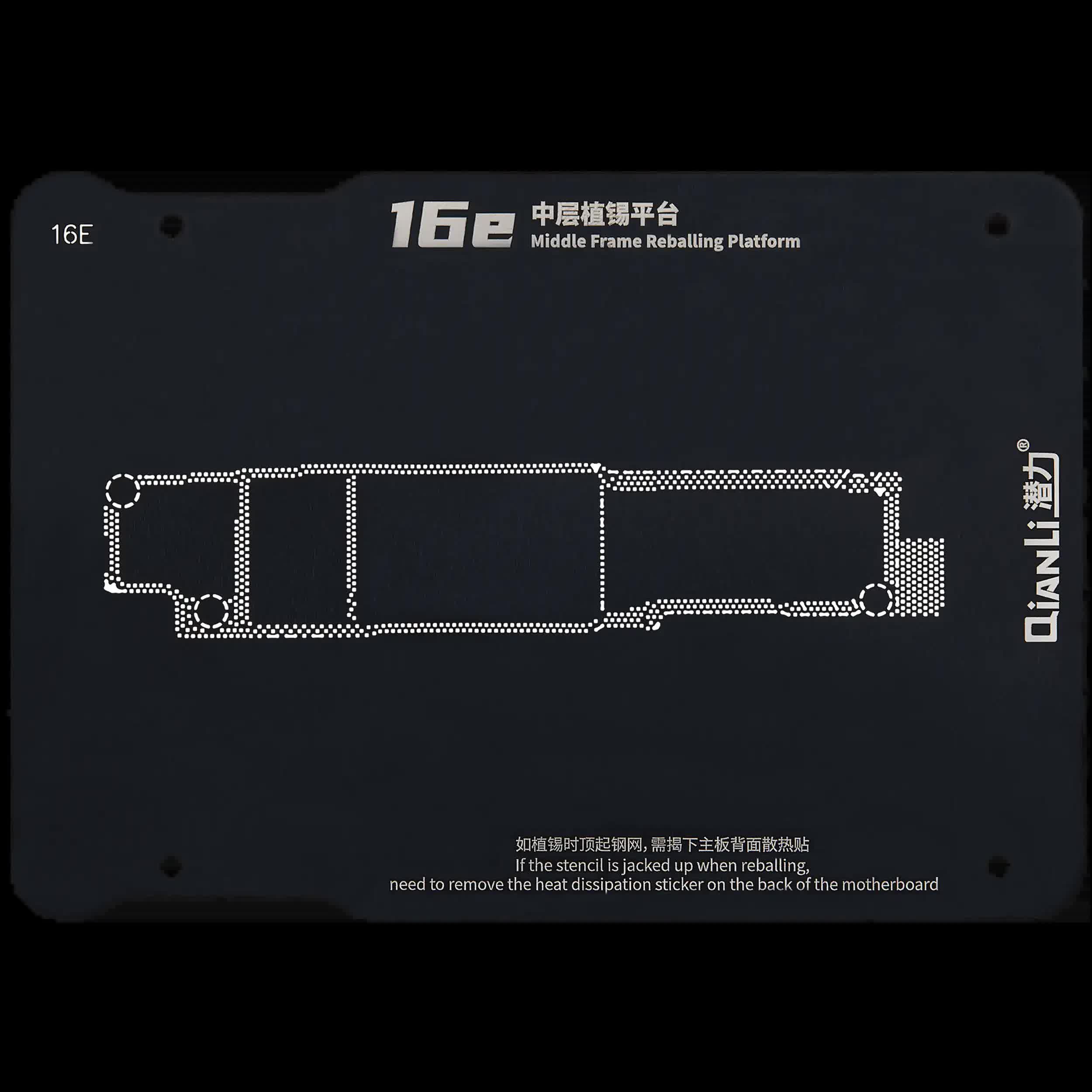 Middle Rahmen Reballing Plattform für iPhone 16e (Qianli)