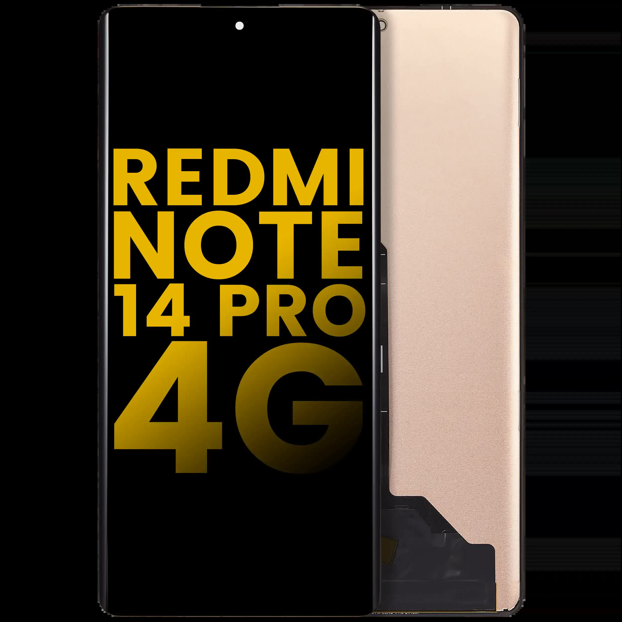 OLED Display ohne Rahmen für Xiaomi Redmi Note 14 Pro 4G (professionell aufgearbeitet)