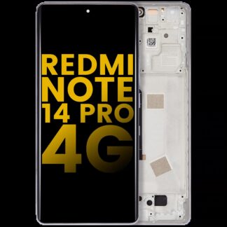OLED Display mit Rahmen für Xiaomi Redmi Note 14 Pro 4G (professionell aufgearbeitet) (Aurora Purple)