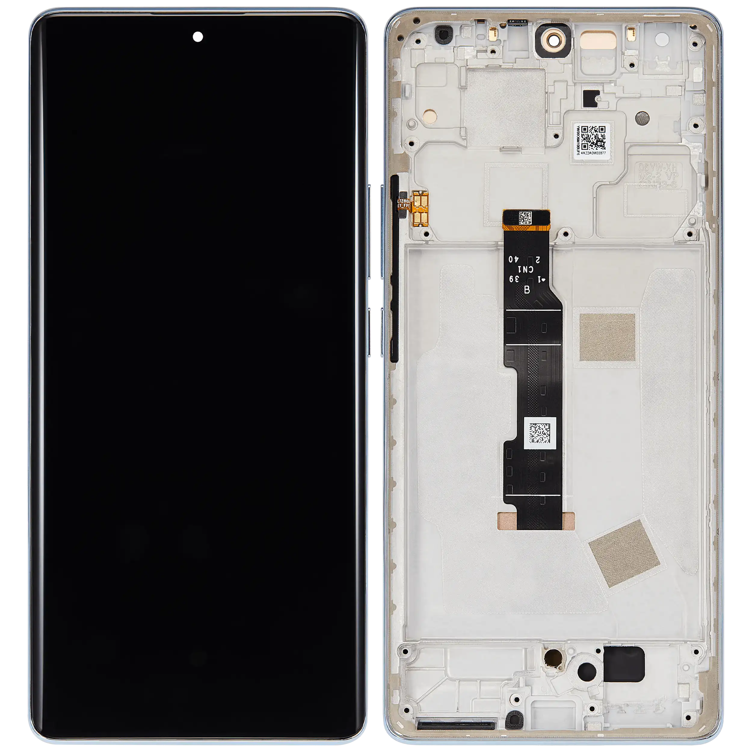 OLED Display mit Rahmen für Xiaomi Redmi Note 14 Pro 4G (professionell aufgearbeitet) (Ocean Blue) – Bild 2