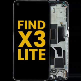 OLED Display mit Rahmen für OPPO Find X3 Lite (professionell aufgearbeitet)