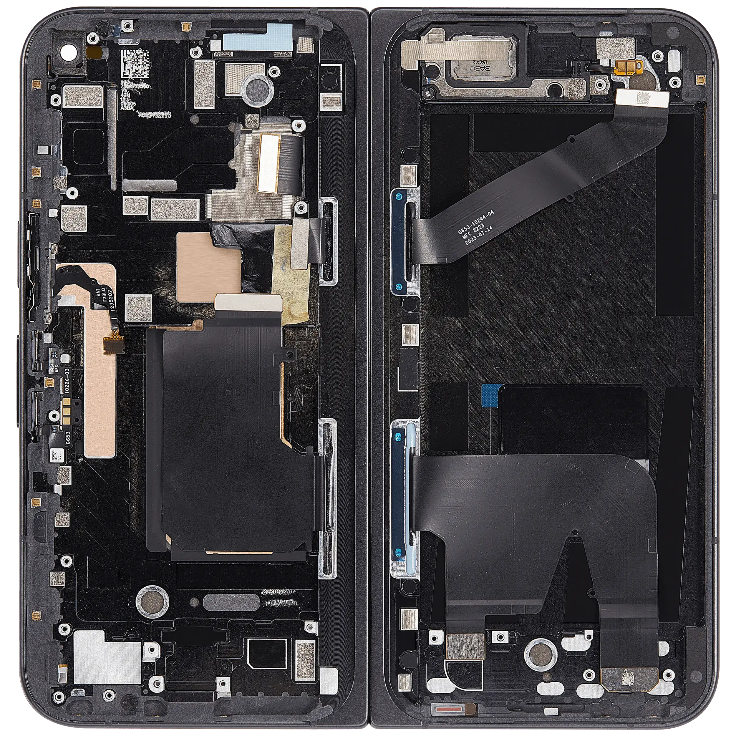 Inner OLED Display mit Rahmen für Google Pixel 9 Pro Fold (professionell aufgearbeitet) (Obsidian) – Bild 4