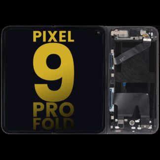 Inner OLED Display mit Rahmen für Google Pixel 9 Pro Fold (professionell aufgearbeitet) (Obsidian)
