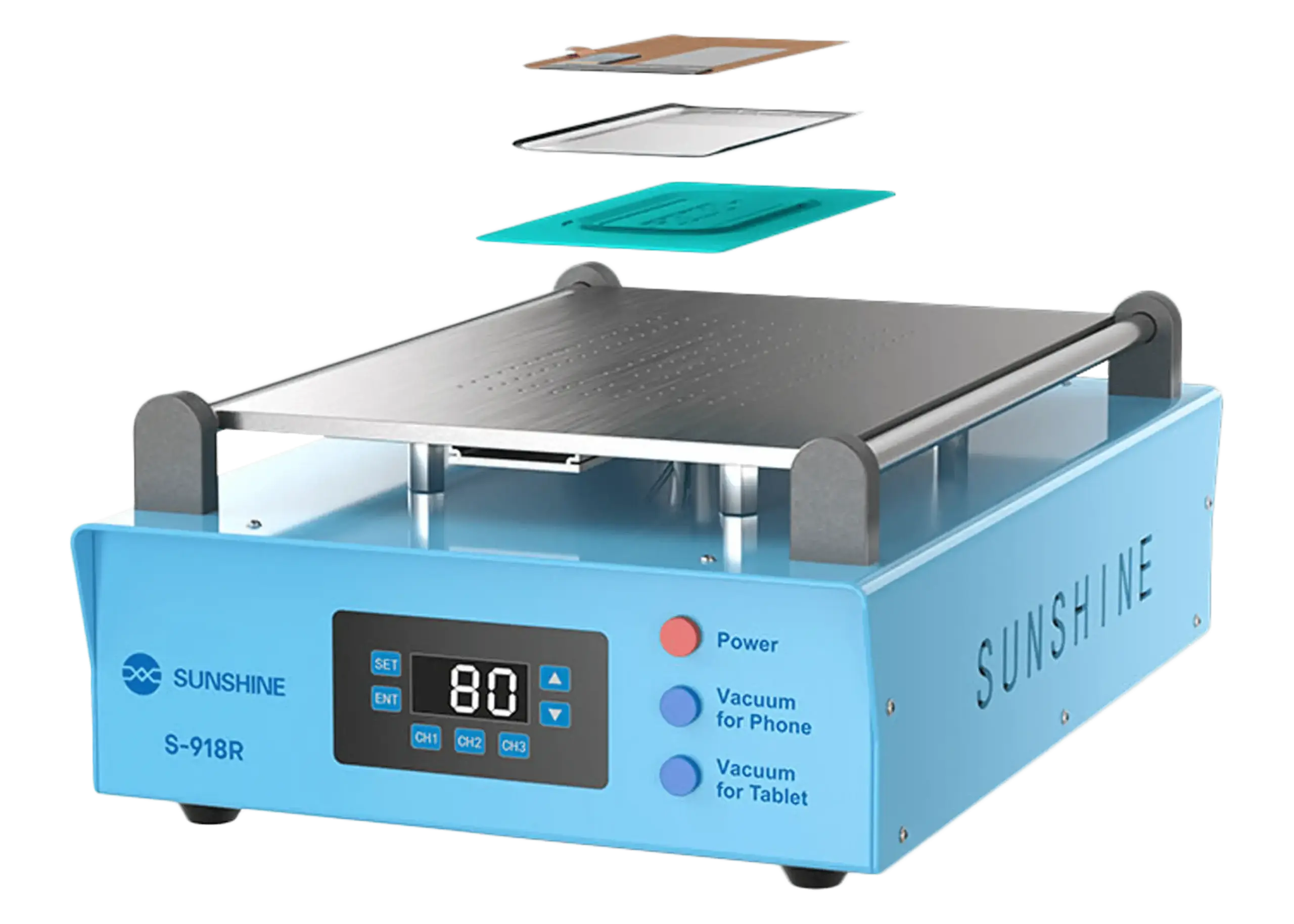 LCD-Display Separator Machine mit Built-In Vacuum Pump (S-918R) (110V - 220V US Plug) (Sunshine) – Bild 4