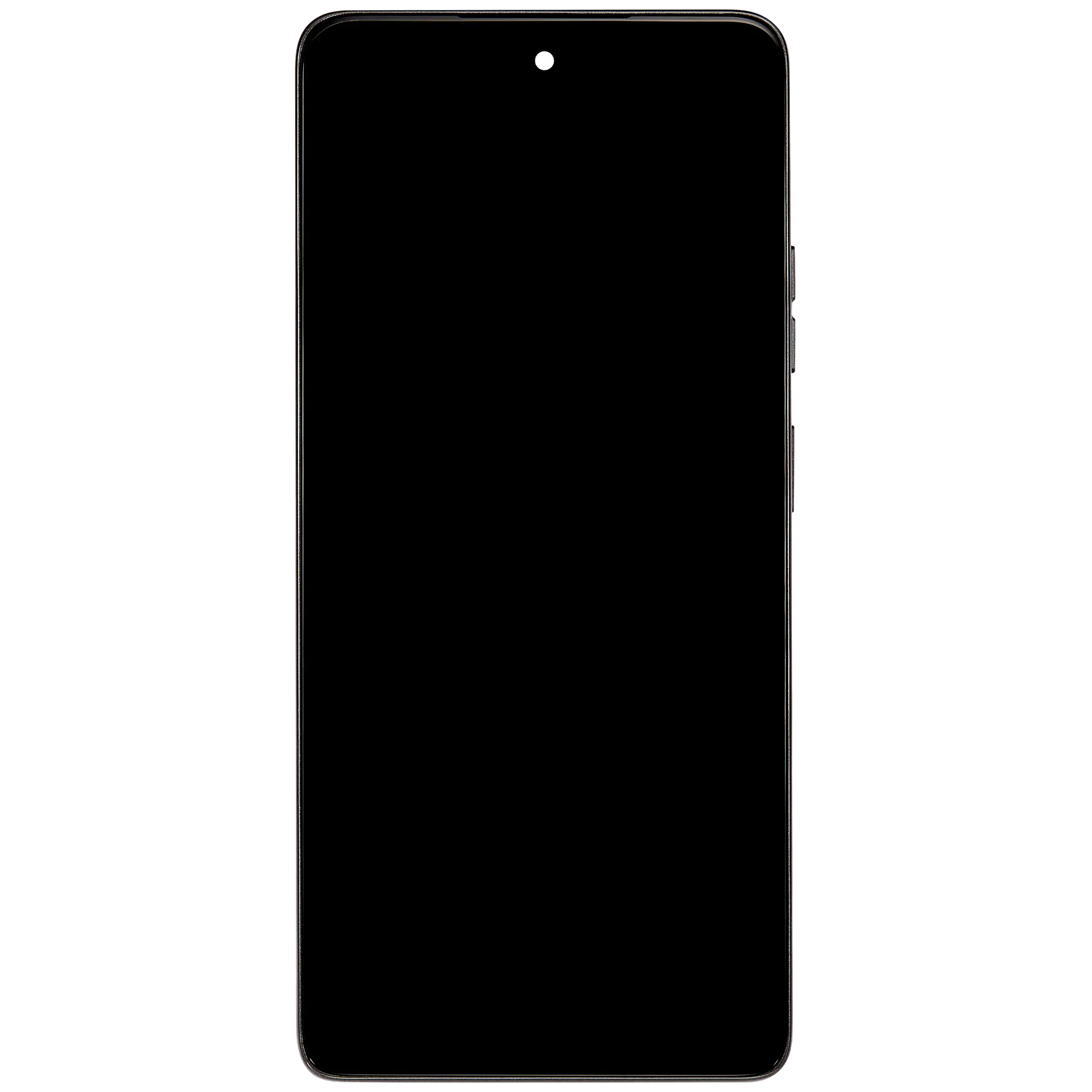 LCD Display mit Rahmen für Motorola Moto G75 5G (XT2437 / 2024) (professionell aufgearbeitet) (Charcoal Gray) – Bild 3
