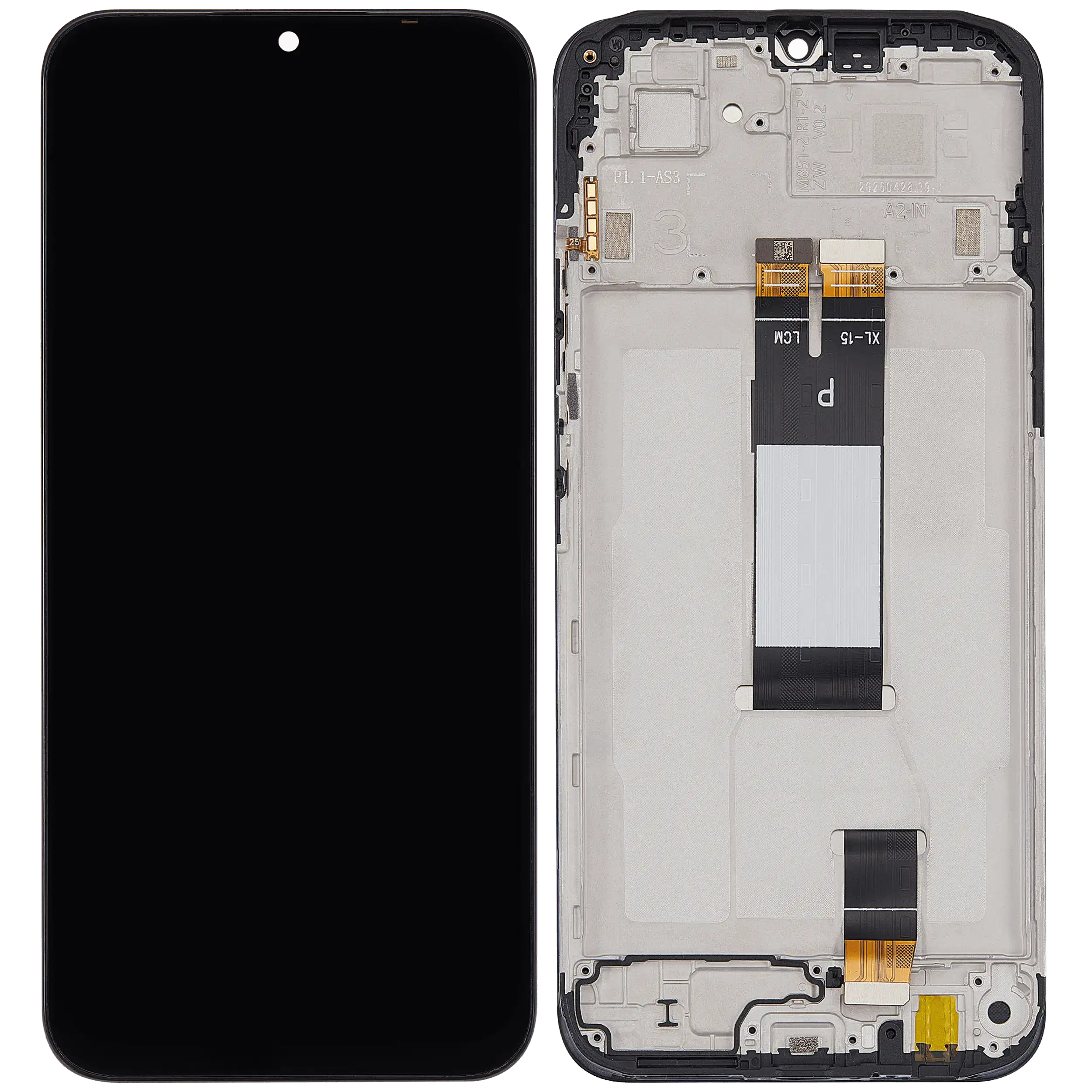 LCD Display mit Rahmen für Xiaomi Redmi 15C 4G / Poco C85 (professionell aufgearbeitet) – Bild 2