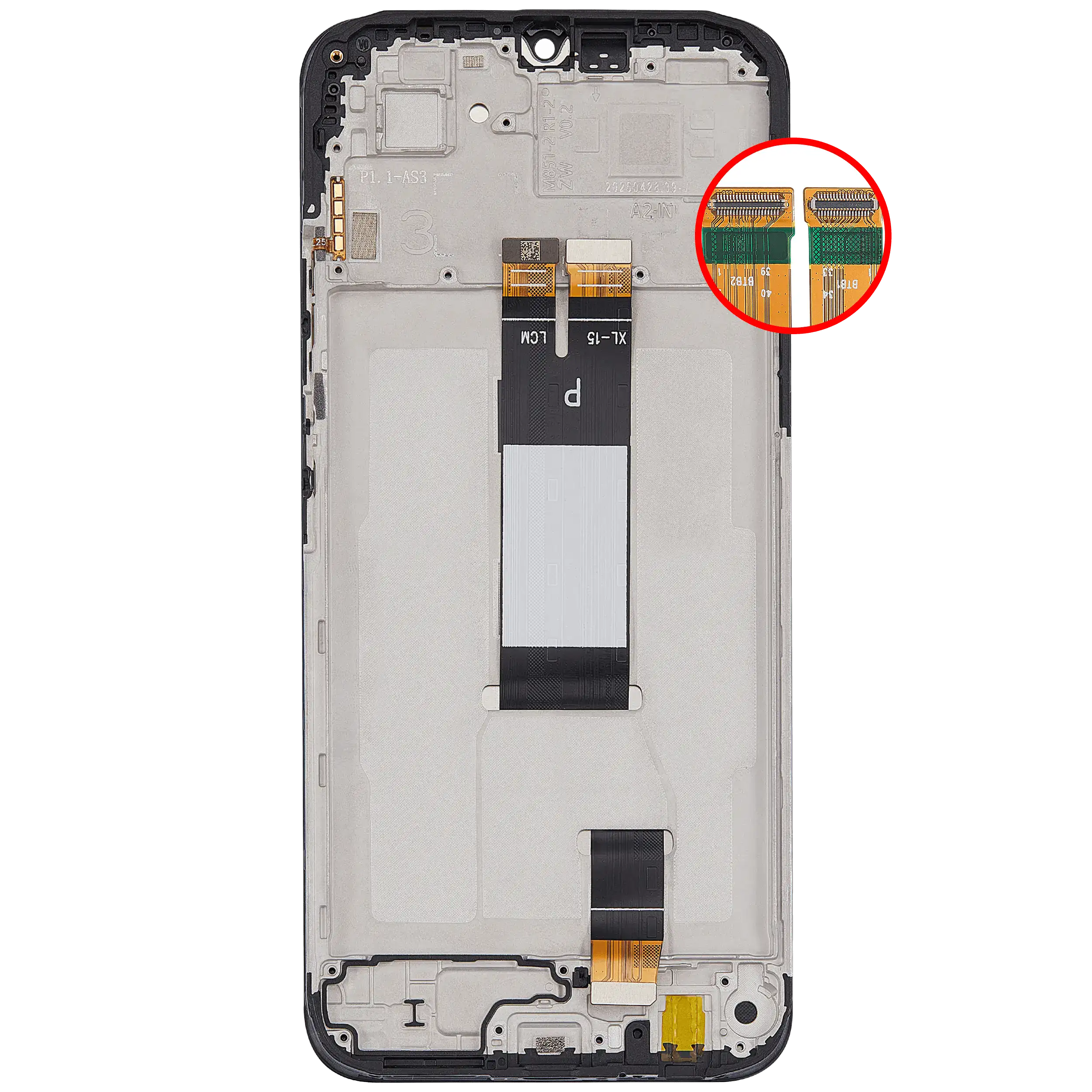 LCD Display mit Rahmen für Xiaomi Redmi 15C 4G / Poco C85 (professionell aufgearbeitet) – Bild 4