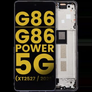 OLED Display mit Rahmen für Motorola Moto G86 / G86 Power 5G (XT2527 / 2025) (professionell aufgearbeitet) (Spellbound)
