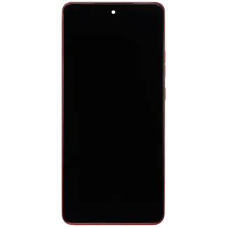 OLED Display mit Rahmen für Motorola Moto G86 / G86 Power 5G (XT2527 / 2025) (professionell aufgearbeitet) (Chrysanthemum)