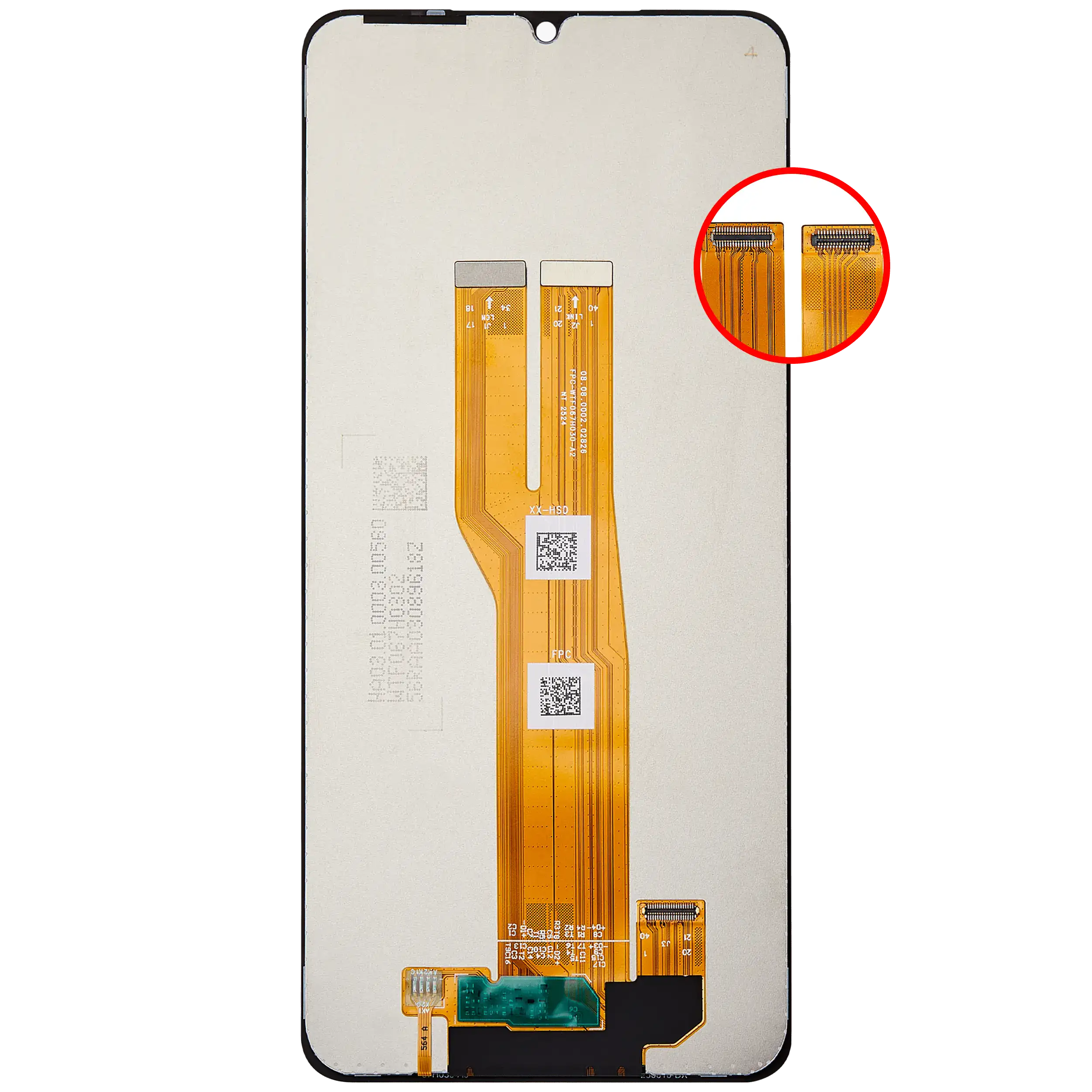 LCD Display ohne Rahmen für Samsung Galaxy A07 4G (A075 / 2025) (professionell aufgearbeitet) – Bild 4