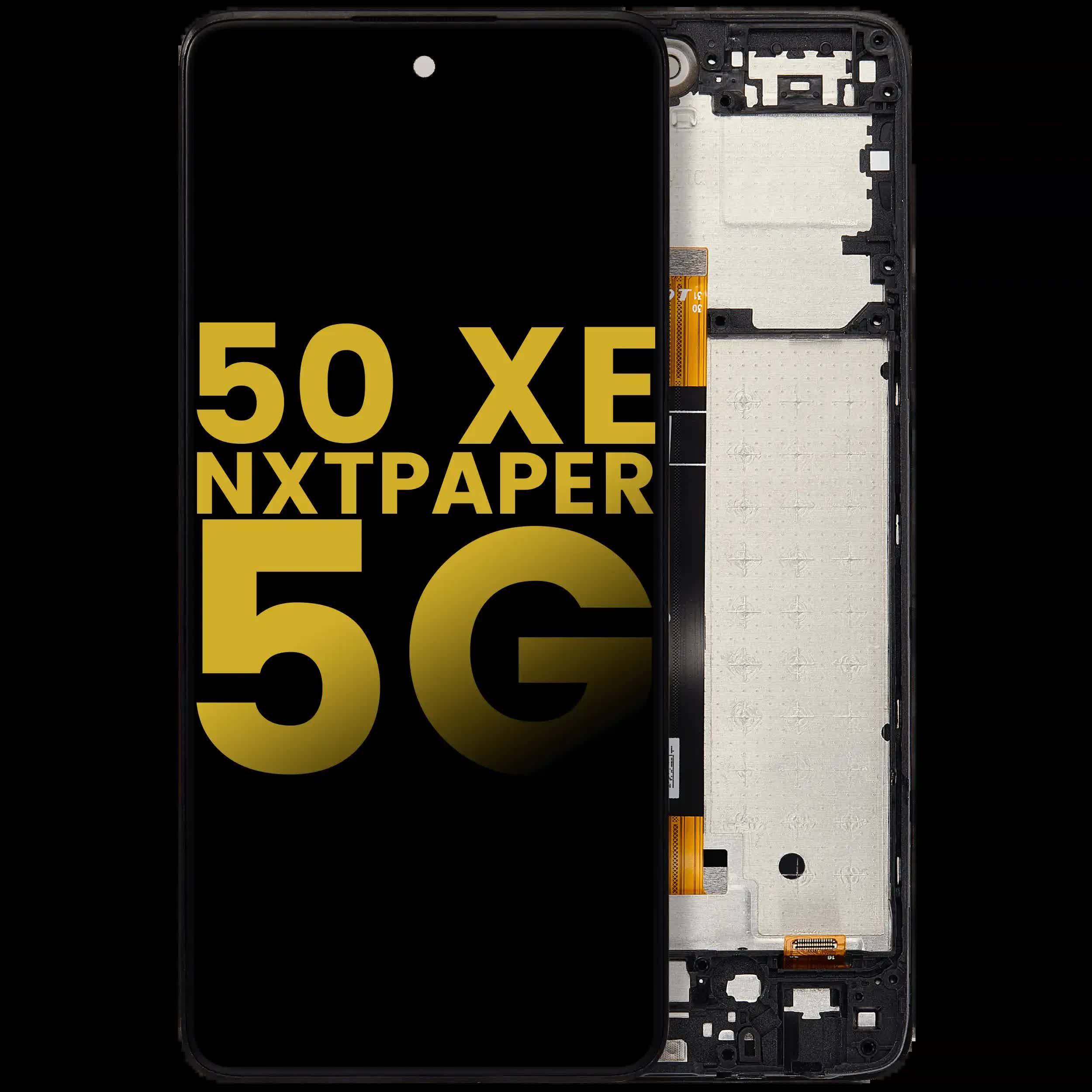 LCD Display mit Rahmen für TCL 50 XE NxtPaper 5G (professionell aufgearbeitet)