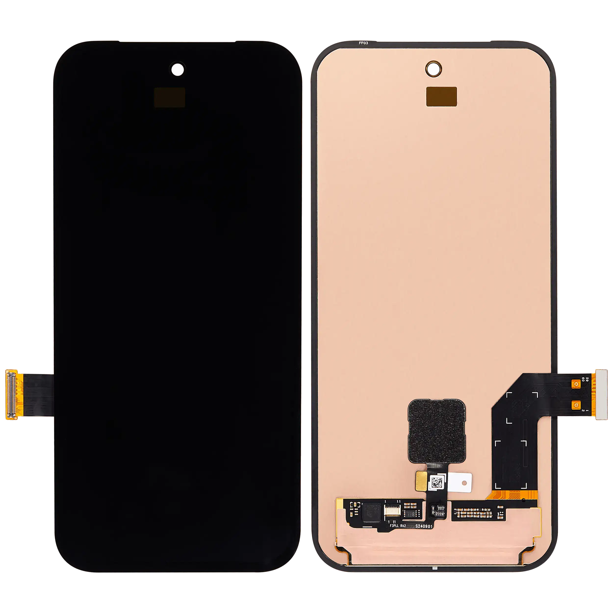 OLED Display ohne Rahmen (mit Fingerprint Sensor) für Google Pixel 9A (professionell aufgearbeitet) – Bild 2