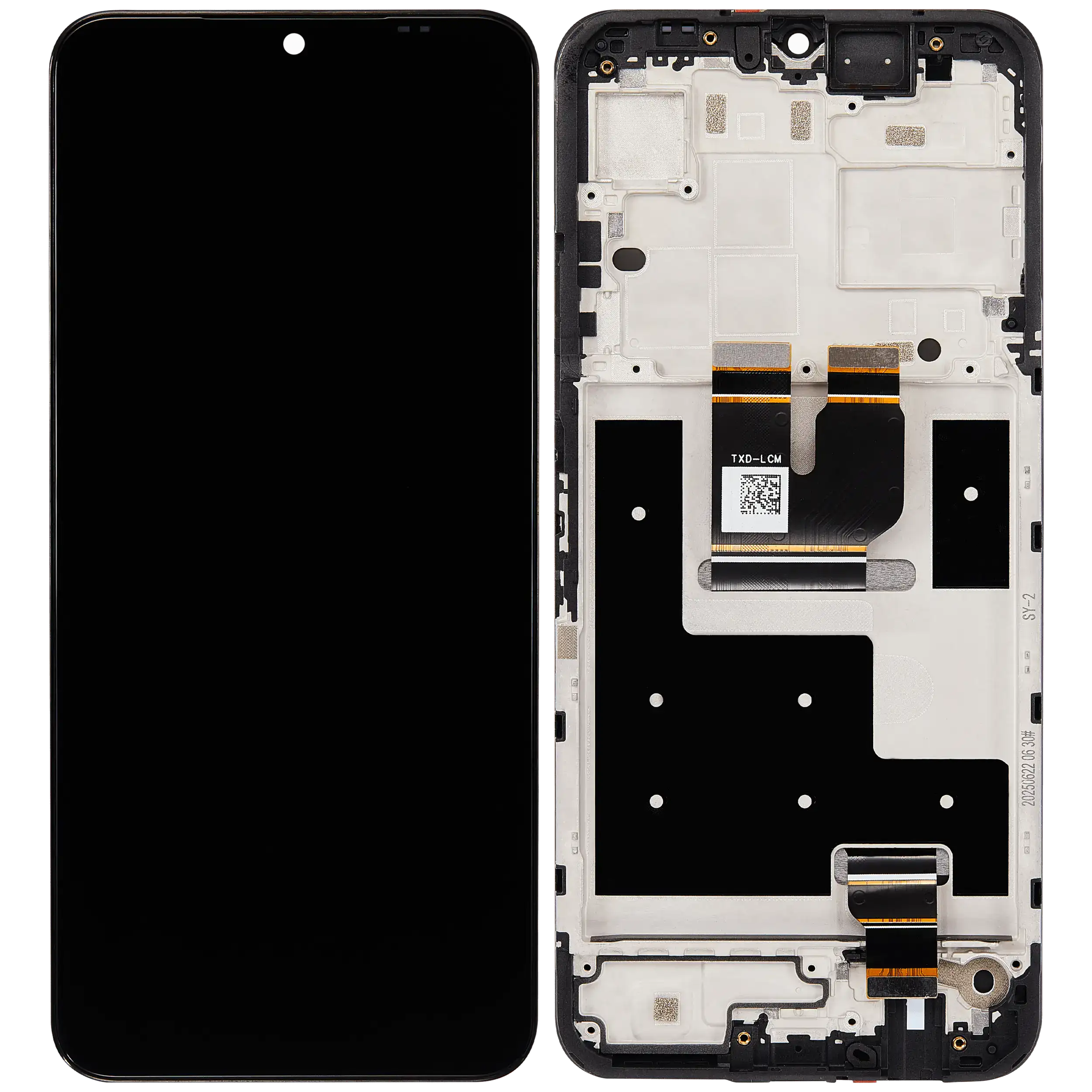 LCD Display mit Rahmen für T-Mobile Revvl 8 / T Phone 3 5G (professionell aufgearbeitet) – Bild 2