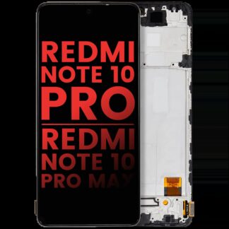 OLED Display mit Rahmen für Xiaomi Redmi Note 10 Pro / Redmi Note 10 Pro Max (Aftermarket Plus)