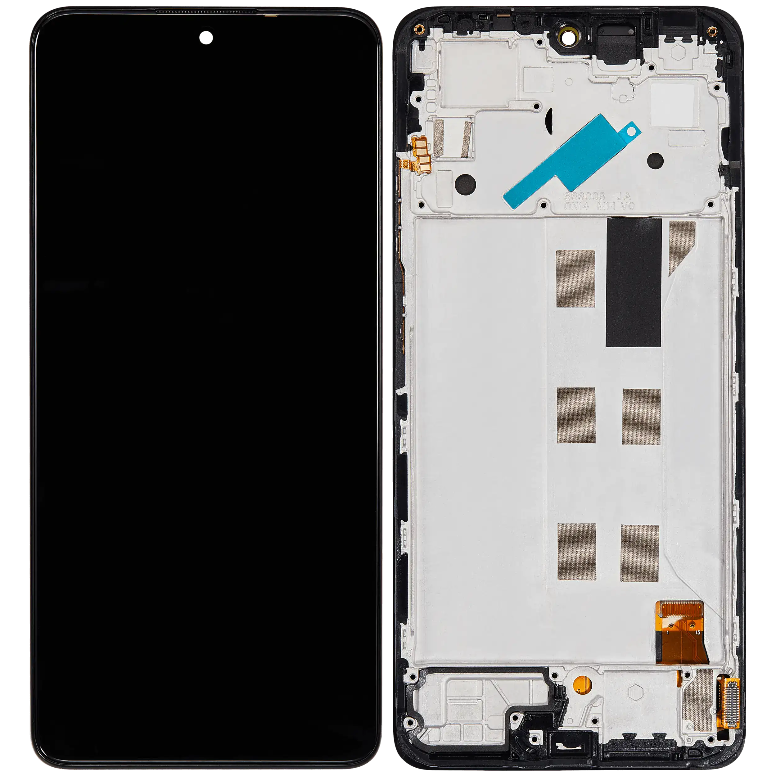 OLED Display mit Rahmen für Xiaomi Redmi Note 11 Pro / Note 11 Pro 5G / Xiaomi Poco X4 Pro 5G / Redmi Note 11E Pro (Aftermarket Plus) – Bild 2