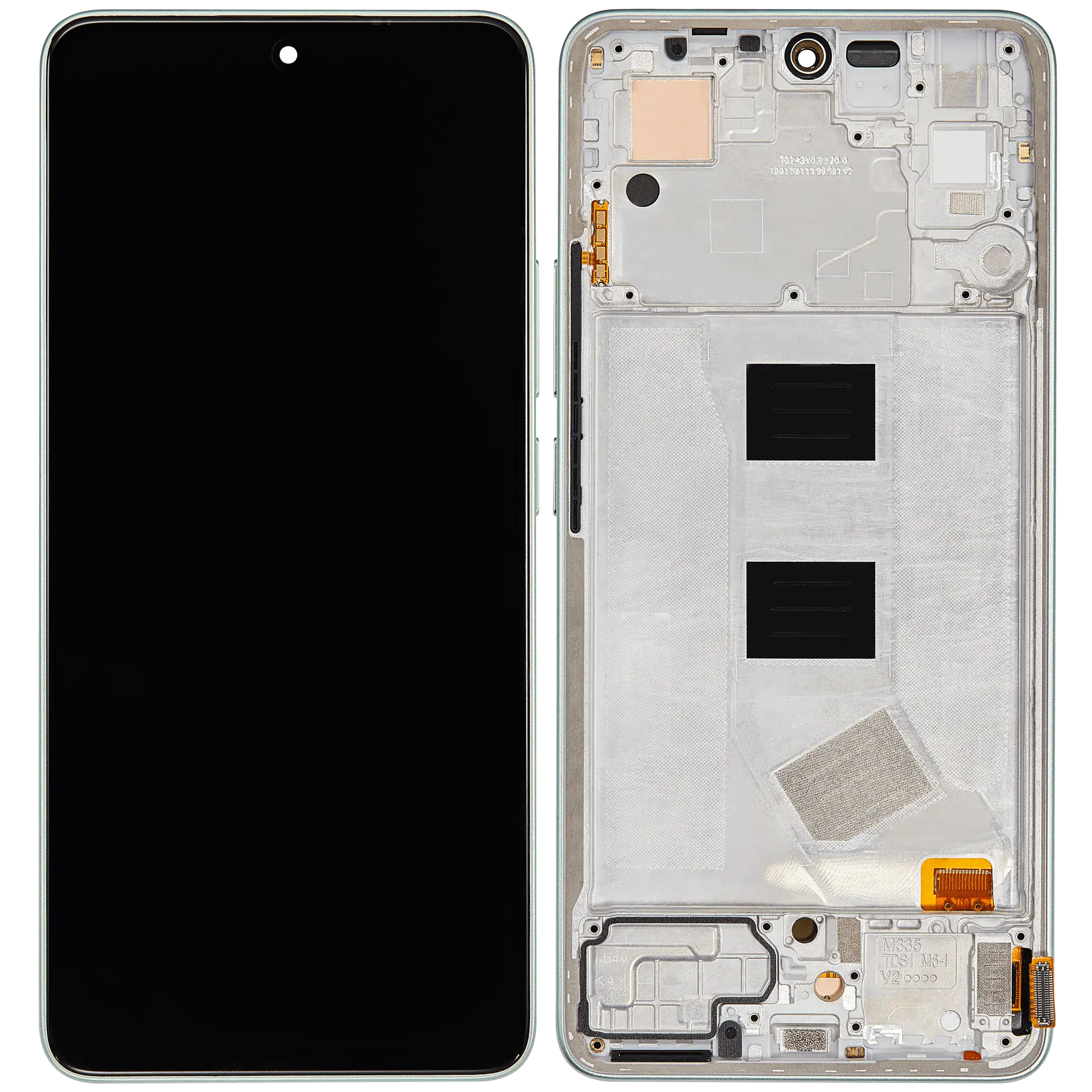 OLED Display mit Rahmen für Xiaomi Redmi Note 13 4G (Aftermarket Plus) (Mint Green) – Bild 2