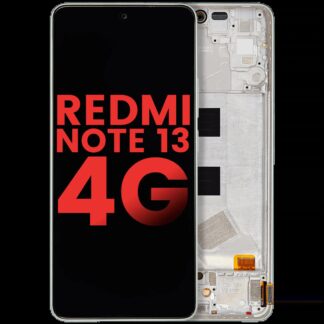 OLED Display mit Rahmen für Xiaomi Redmi Note 13 4G (Aftermarket Plus) (Mint Green)
