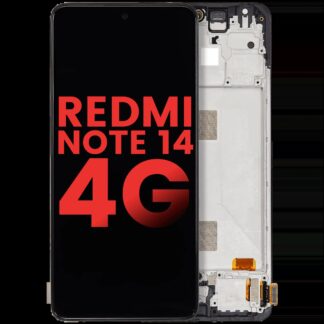 OLED Display mit Rahmen für Xiaomi Redmi Note 14 4G (International Version) (Aftermarket Plus)