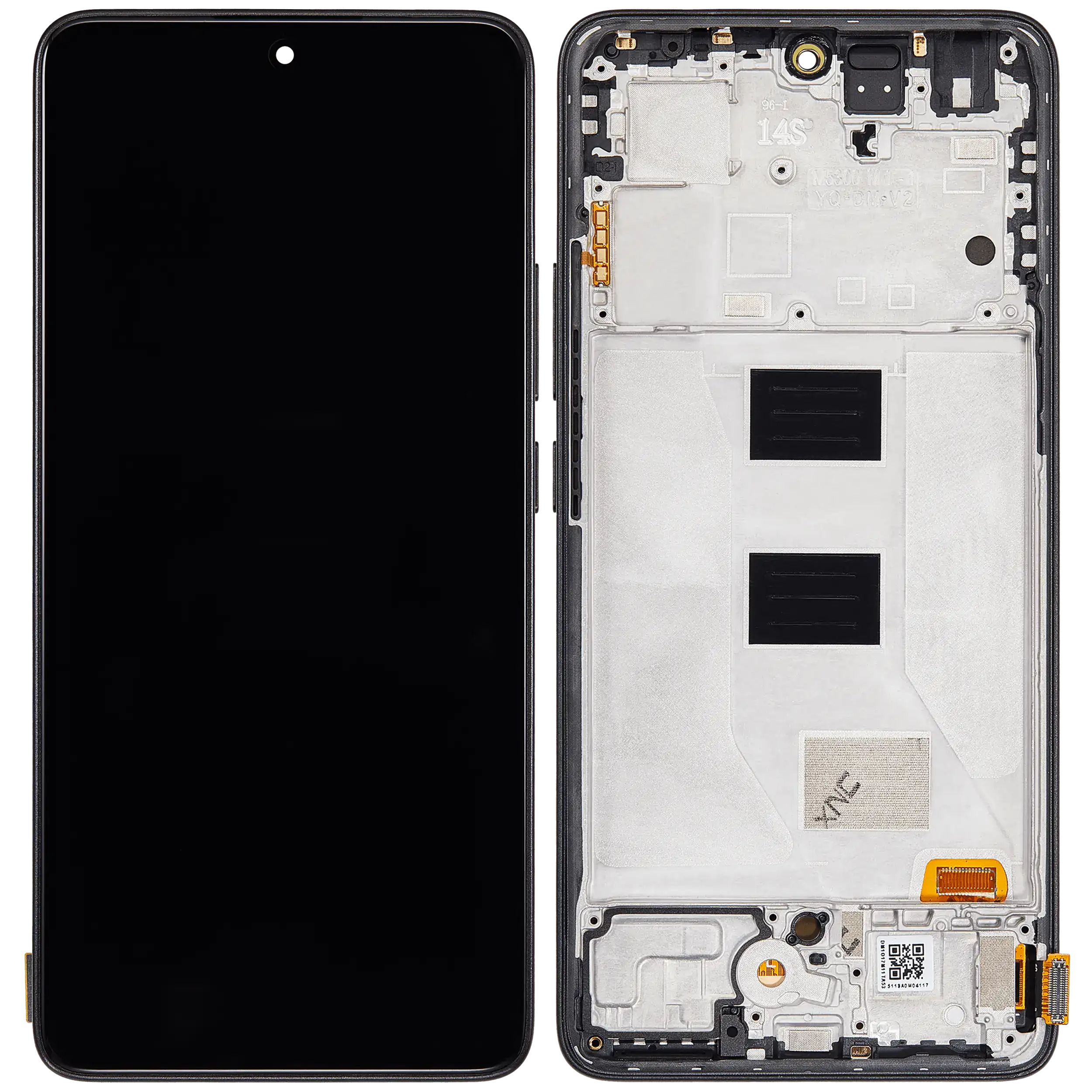 OLED Display mit Rahmen für Xiaomi Redmi Note 14 5G (Aftermarket Plus) (Midnight Black (Schwarz)) – Bild 2